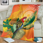Eastern Rosella Australia Blanket Banksia Aboriginal Art - Aussie Hoodie