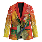 Eastern Rosella Australia Blazer Banksia Aboriginal Art - Aussie Hoodie