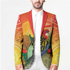 Eastern Rosella Australia Blazer Banksia Aboriginal Art - Aussie Hoodie