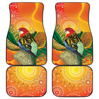 Eastern Rosella Australia Car Mats Banksia Aboriginal Art - Aussie Hoodie