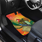 Eastern Rosella Australia Car Mats Banksia Aboriginal Art - Aussie Hoodie