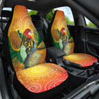 Eastern Rosella Australia Car Seat Cover Banksia Aboriginal Art - Aussie Hoodie
