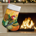 Eastern Rosella Australia Christmas Stocking Banksia Aboriginal Art - Aussie Hoodie