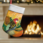 Eastern Rosella Australia Christmas Stocking Banksia Aboriginal Art - Aussie Hoodie