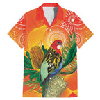 Eastern Rosella Australia Family Matching Mermaid Dress and Hawaiian Shirt Banksia Aboriginal Art - Aussie Hoodie