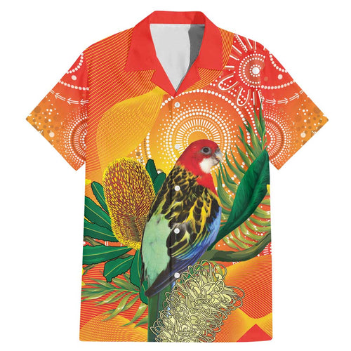 Eastern Rosella Australia Family Matching Mermaid Dress and Hawaiian Shirt Banksia Aboriginal Art - Aussie Hoodie