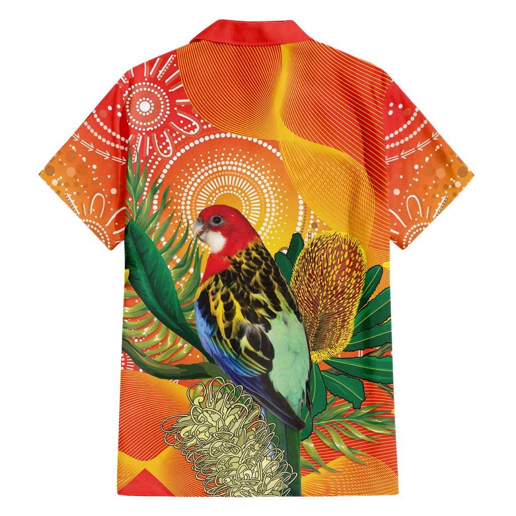 Eastern Rosella Australia Family Matching Puletasi and Hawaiian Shirt Banksia Aboriginal Art - Aussie Hoodie