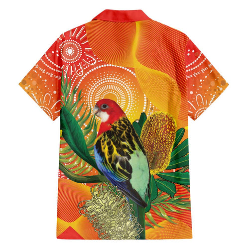 Eastern Rosella Australia Family Matching Puletasi and Hawaiian Shirt Banksia Aboriginal Art - Aussie Hoodie