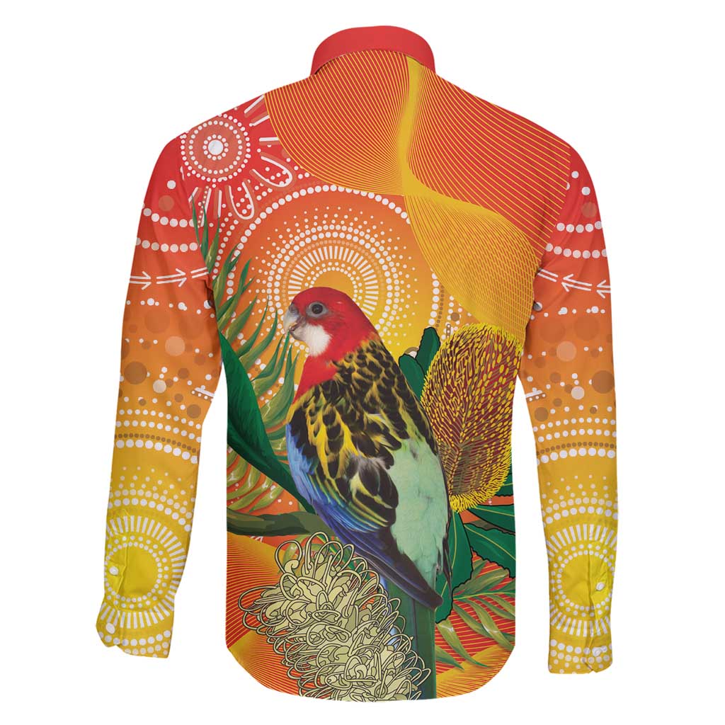 Eastern Rosella Australia Family Matching Puletasi and Hawaiian Shirt Banksia Aboriginal Art - Aussie Hoodie