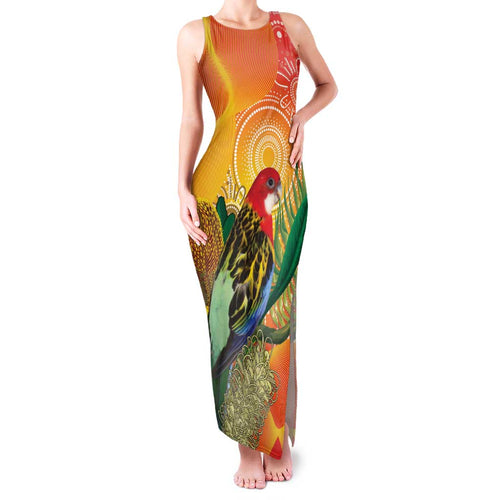 Eastern Rosella Australia Family Matching Tank Maxi Dress and Hawaiian Shirt Banksia Aboriginal Art - Aussie Hoodie