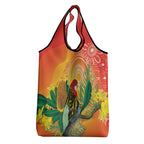 Eastern Rosella Australia Grocery Bag Banksia Aboriginal Art - Aussie Hoodie