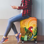 Eastern Rosella Australia Luggage Cover Banksia Aboriginal Art - Aussie Hoodie