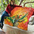 Eastern Rosella Australia Quilt Banksia Aboriginal Art - Aussie Hoodie