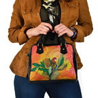 Eastern Rosella Australia Shoulder Handbag Banksia Aboriginal Art - Aussie Hoodie
