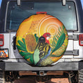 Eastern Rosella Australia Spare Tire Cover Banksia Aboriginal Art - Aussie Hoodie