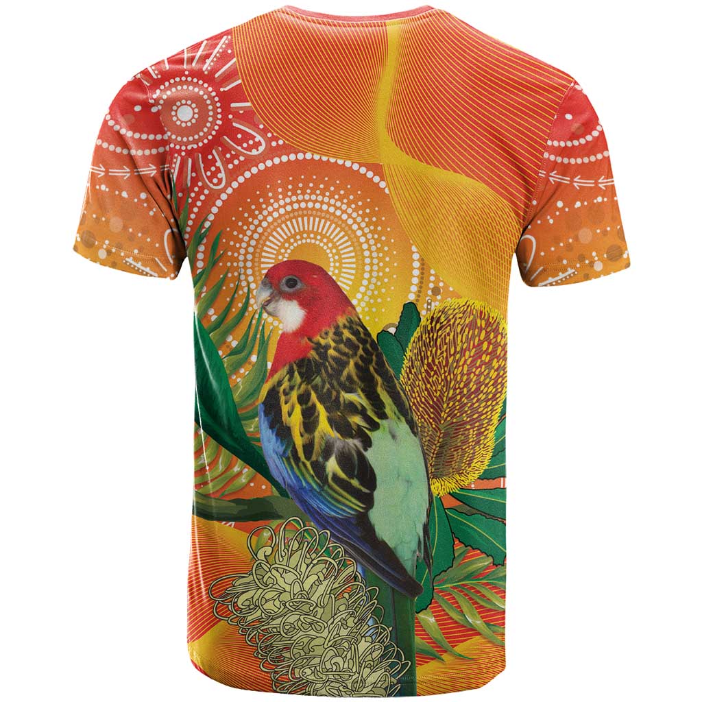 Eastern Rosella Australia T Shirt Banksia Aboriginal Art - Aussie Hoodie