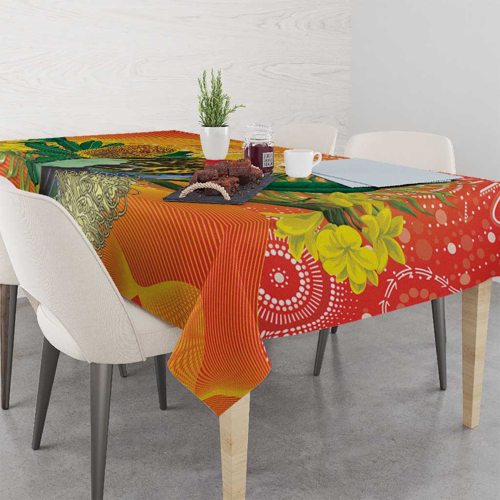 Eastern Rosella Australia Tablecloth Banksia Aboriginal Art - Aussie Hoodie