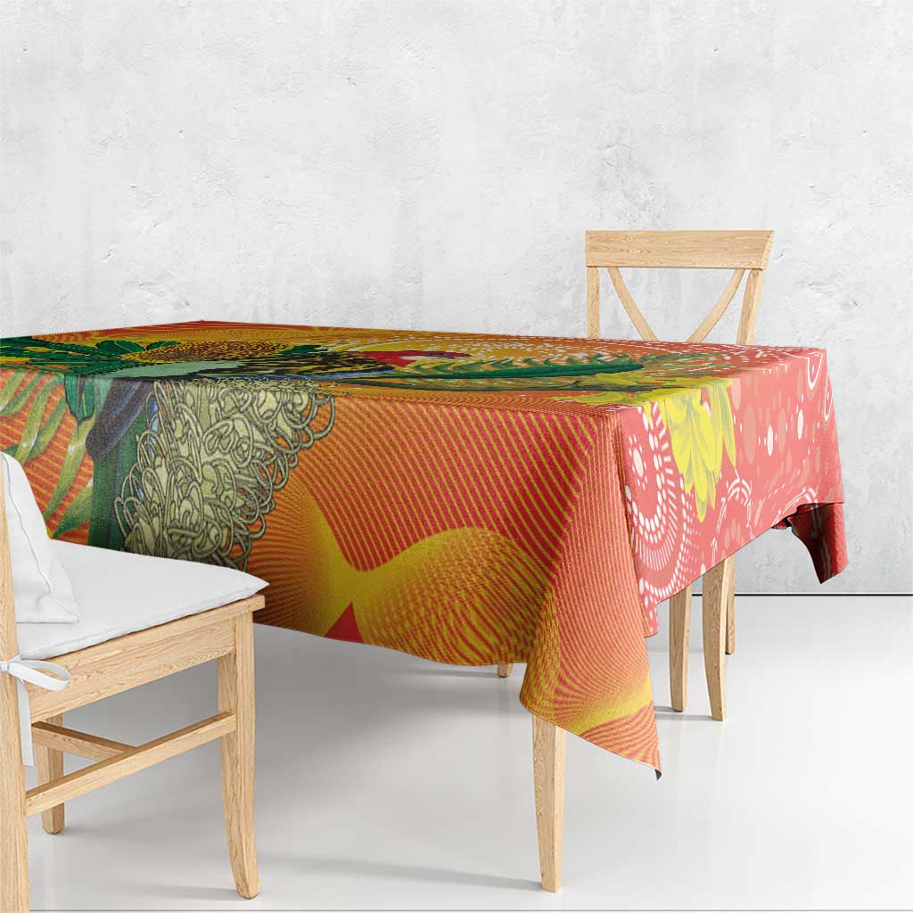 Eastern Rosella Australia Tablecloth Banksia Aboriginal Art - Aussie Hoodie