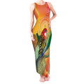 Eastern Rosella Australia Tank Maxi Dress Banksia Aboriginal Art - Aussie Hoodie