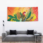 Eastern Rosella Australia Tapestry Banksia Aboriginal Art - Aussie Hoodie