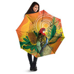 Eastern Rosella Australia Umbrella Banksia Aboriginal Art - Aussie Hoodie