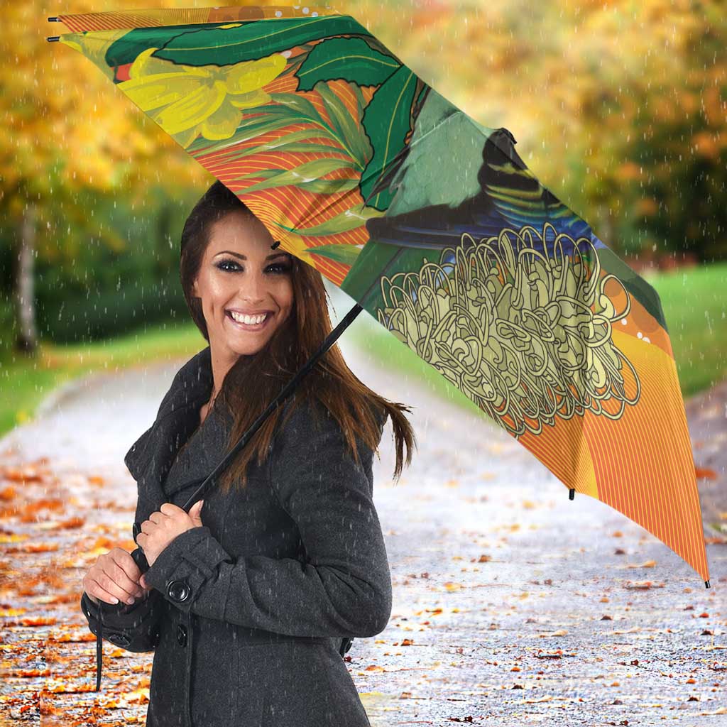 Eastern Rosella Australia Umbrella Banksia Aboriginal Art - Aussie Hoodie