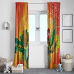 Eastern Rosella Australia Window Curtain Banksia Aboriginal Art - Aussie Hoodie