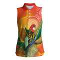 Eastern Rosella Australia Women Sleeveless Polo Shirt Banksia Aboriginal Art - Aussie Hoodie
