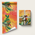 Eastern Rosella Australia Wrapping Paper Banksia Aboriginal Art - Aussie Hoodie