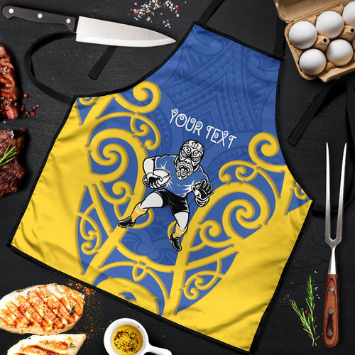 Otago Custom Rugby New Zealand Apron Aotearoa Maori Pukana Tiki Mascot