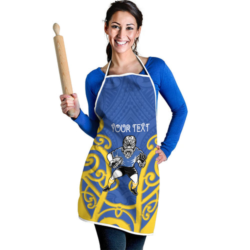Otago Custom Rugby New Zealand Apron Aotearoa Maori Pukana Tiki Mascot