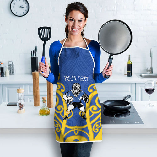 Otago Custom Rugby New Zealand Apron Aotearoa Maori Pukana Tiki Mascot