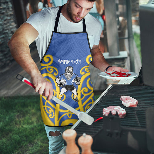 Otago Custom Rugby New Zealand Apron Aotearoa Maori Pukana Tiki Mascot