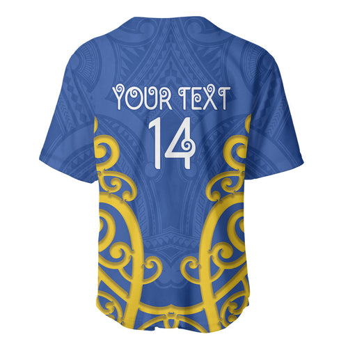 Otago Custom Rugby New Zealand Baseball Jersey Aotearoa Maori Pukana Tiki Mascot
