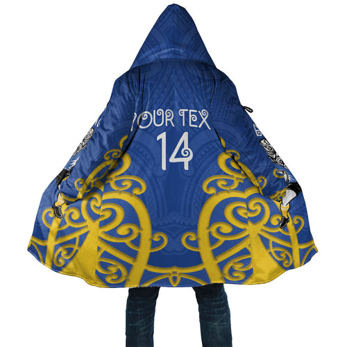 Otago Custom Rugby New Zealand Cloak Aotearoa Maori Pukana Tiki Mascot