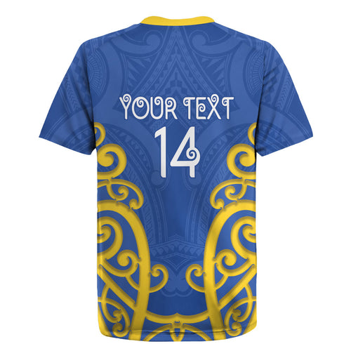 Otago Custom Rugby New Zealand Rugby Jersey Aotearoa Maori Pukana Tiki Mascot