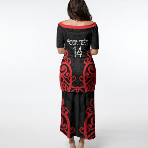 Counties Manukau Custom Rugby New Zealand Puletasi Aotearoa Maori Pukana Tiki Mascot