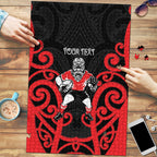 Counties Manukau Custom Rugby New Zealand Puzzle Aotearoa Maori Pukana Tiki Mascot