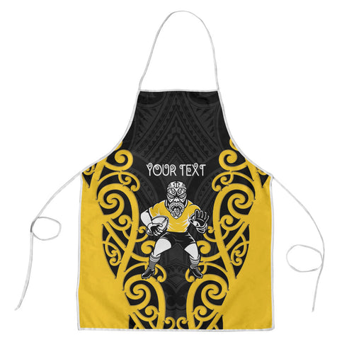 Wellington Custom Rugby New Zealand Apron Aotearoa Maori Pukana Tiki Mascot