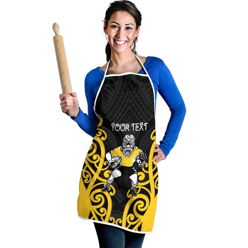 Wellington Custom Rugby New Zealand Apron Aotearoa Maori Pukana Tiki Mascot