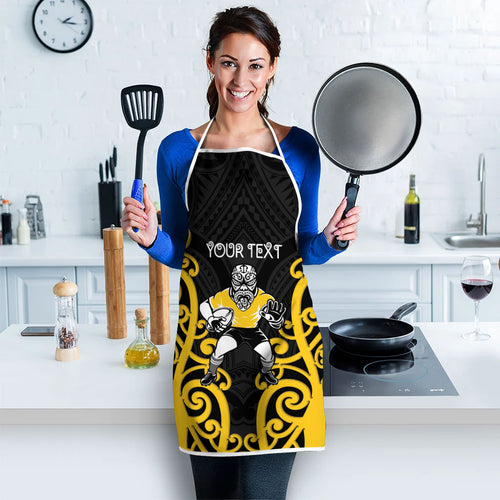 Wellington Custom Rugby New Zealand Apron Aotearoa Maori Pukana Tiki Mascot