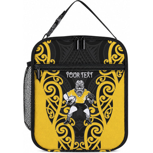 Wellington Custom Rugby New Zealand Lunch Bag Aotearoa Maori Pukana Tiki Mascot