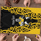 Wellington Custom Rugby New Zealand Puzzle Aotearoa Maori Pukana Tiki Mascot