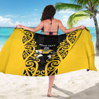 Wellington Custom Rugby New Zealand Sarong Aotearoa Maori Pukana Tiki Mascot