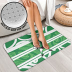 Manawatu Custom Rugby New Zealand Bathroom Set Aotearoa Maori Pukana Tiki Mascot