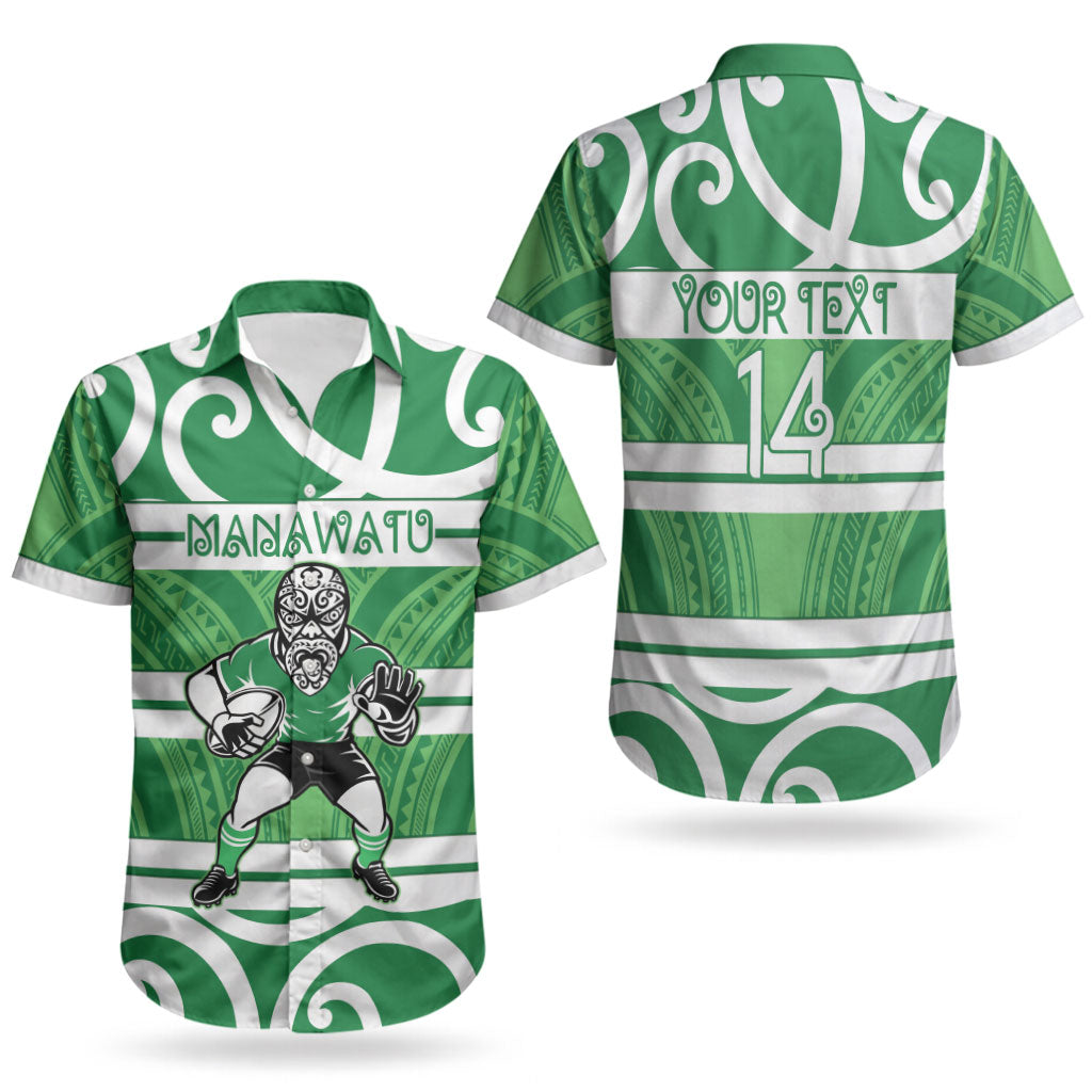 Manawatu Custom Rugby New Zealand Couples Matching Summer Maxi Dress and Hawaiian Shirt Aotearoa Maori Pukana Tiki Mascot