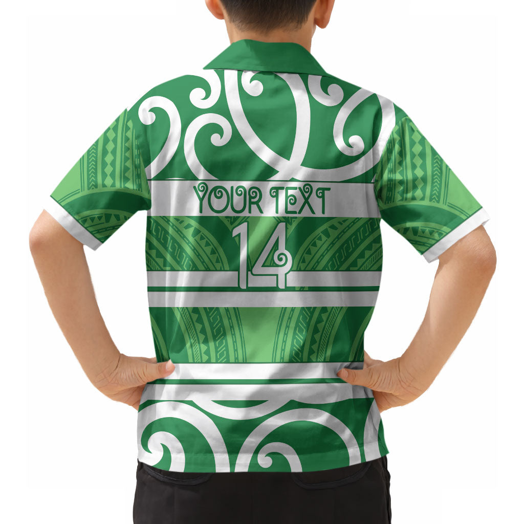 Manawatu Custom Rugby New Zealand Hawaiian Shirt Aotearoa Maori Pukana Tiki Mascot