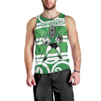 Manawatu Custom Rugby New Zealand Men Tank Top Aotearoa Maori Pukana Tiki Mascot