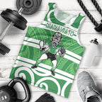 Manawatu Custom Rugby New Zealand Men Tank Top Aotearoa Maori Pukana Tiki Mascot