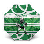 Manawatu Custom Rugby New Zealand Umbrella Aotearoa Maori Pukana Tiki Mascot
